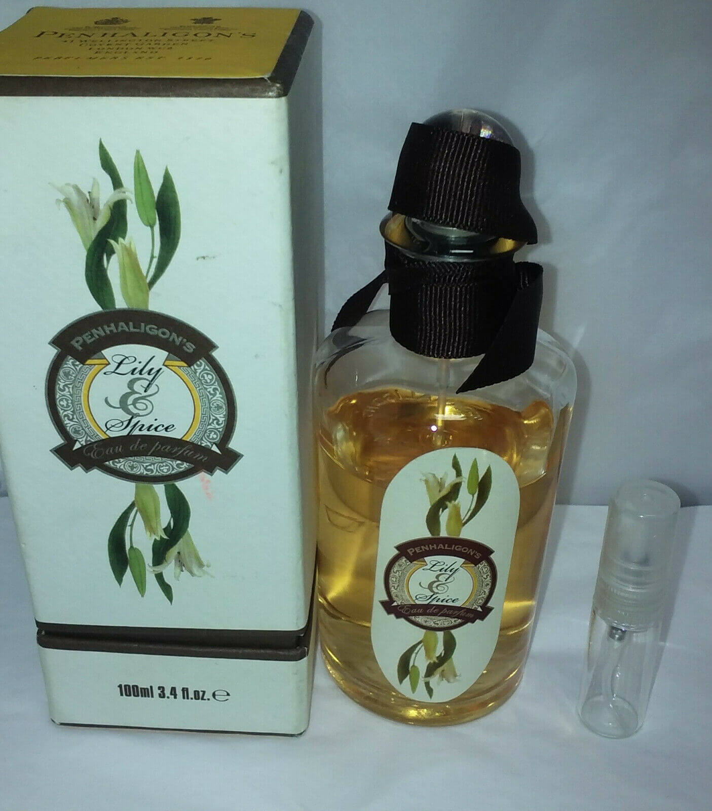 Penhaligon’s Lily & Spice eau de parfum sample vial 3 ml bottle large ...
